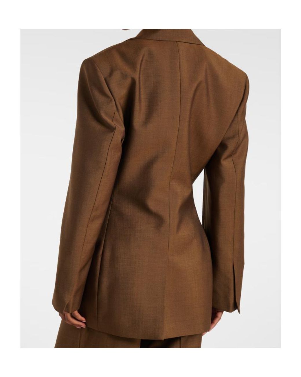 Rohe Brown Long-Sleeved Suit Jacket