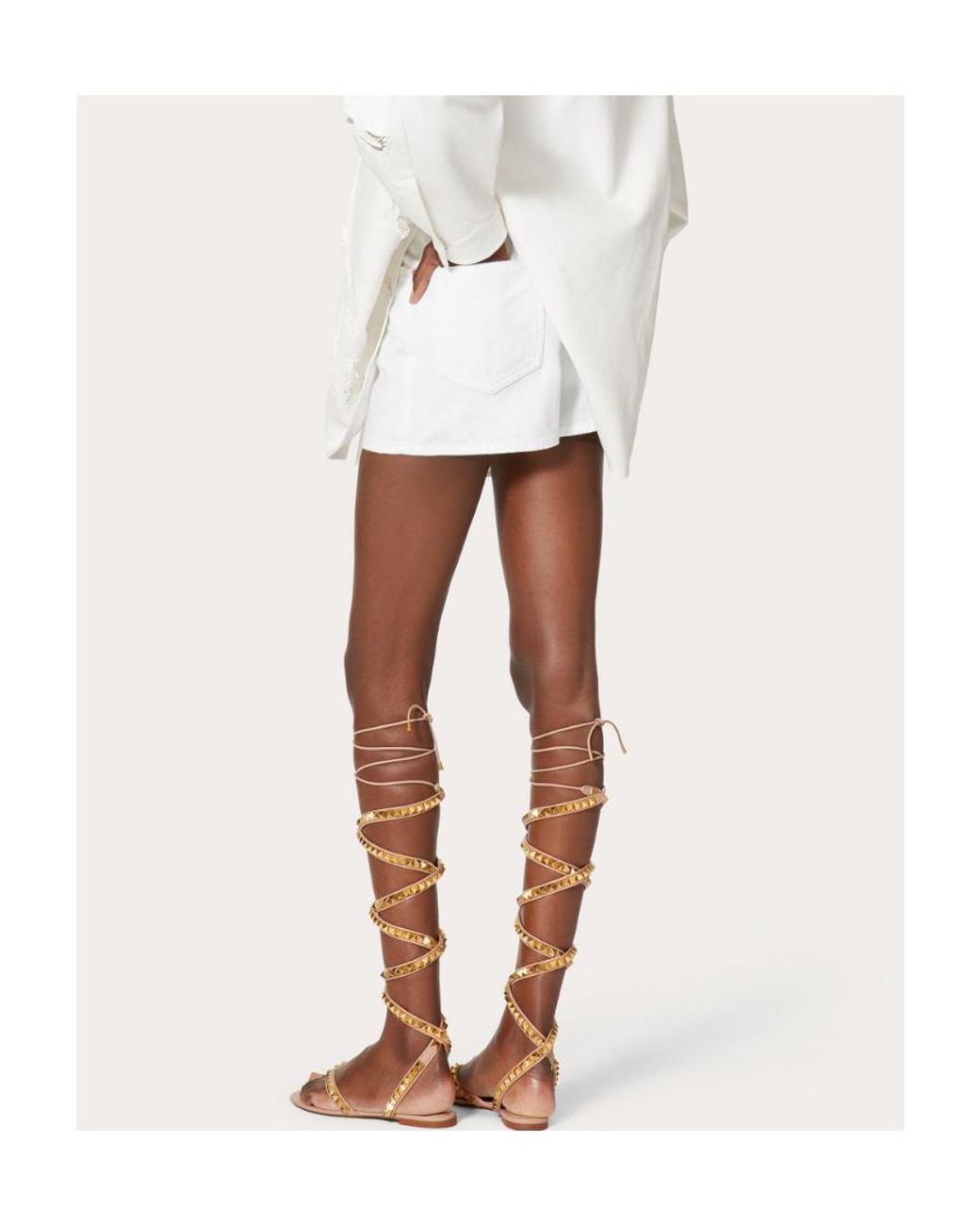 Valentino White Archive 1985 Denim Shorts