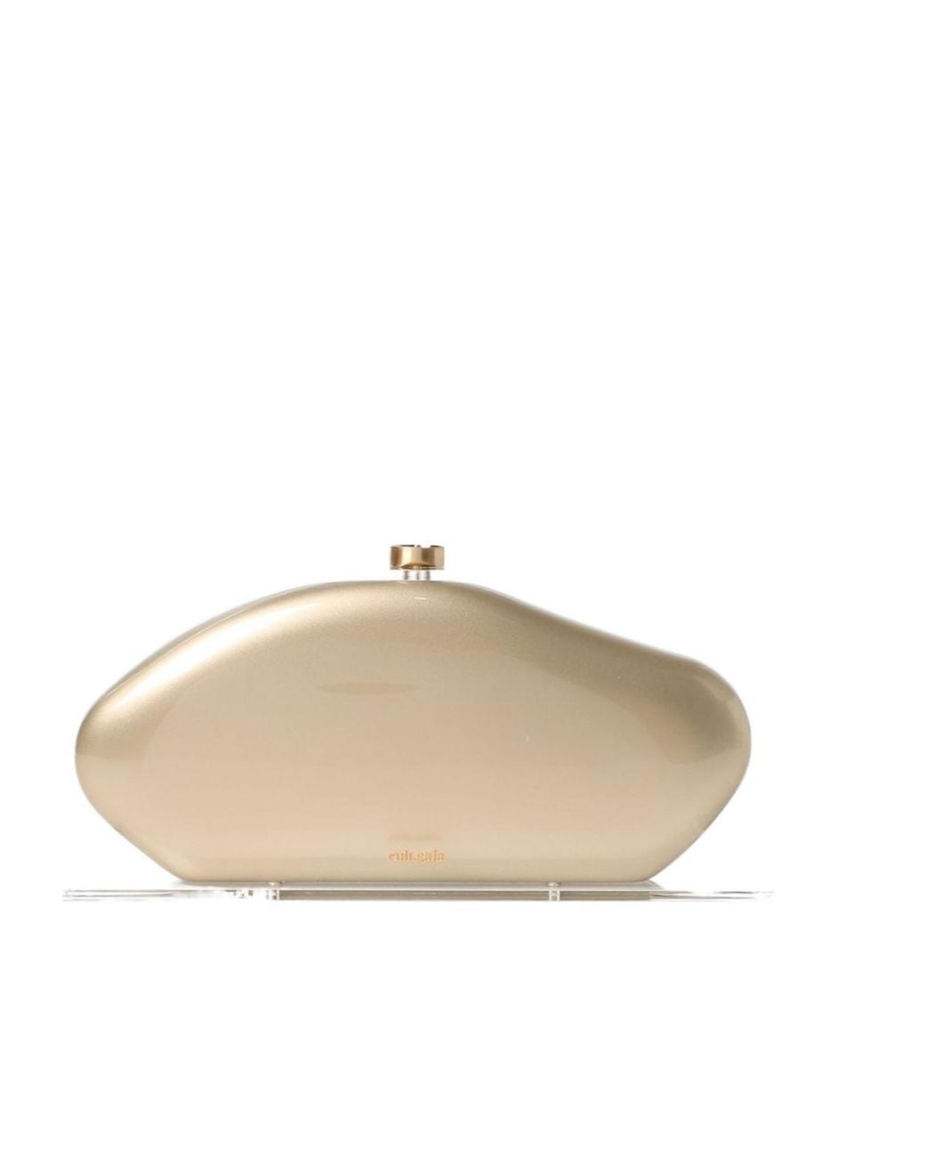 Cult Gaia Natural Annika Box Clutch Bag