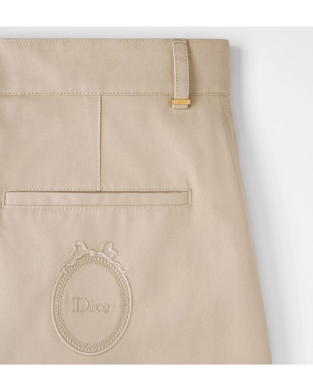 Dior Natural Médaillon Flared Pants