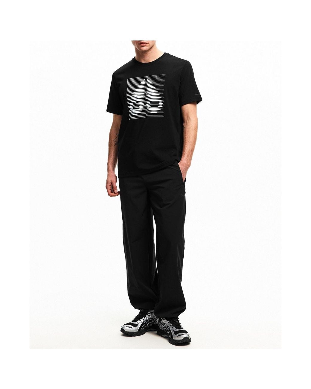 Moose Knuckles Black Loose-Fit T-Shirt for men