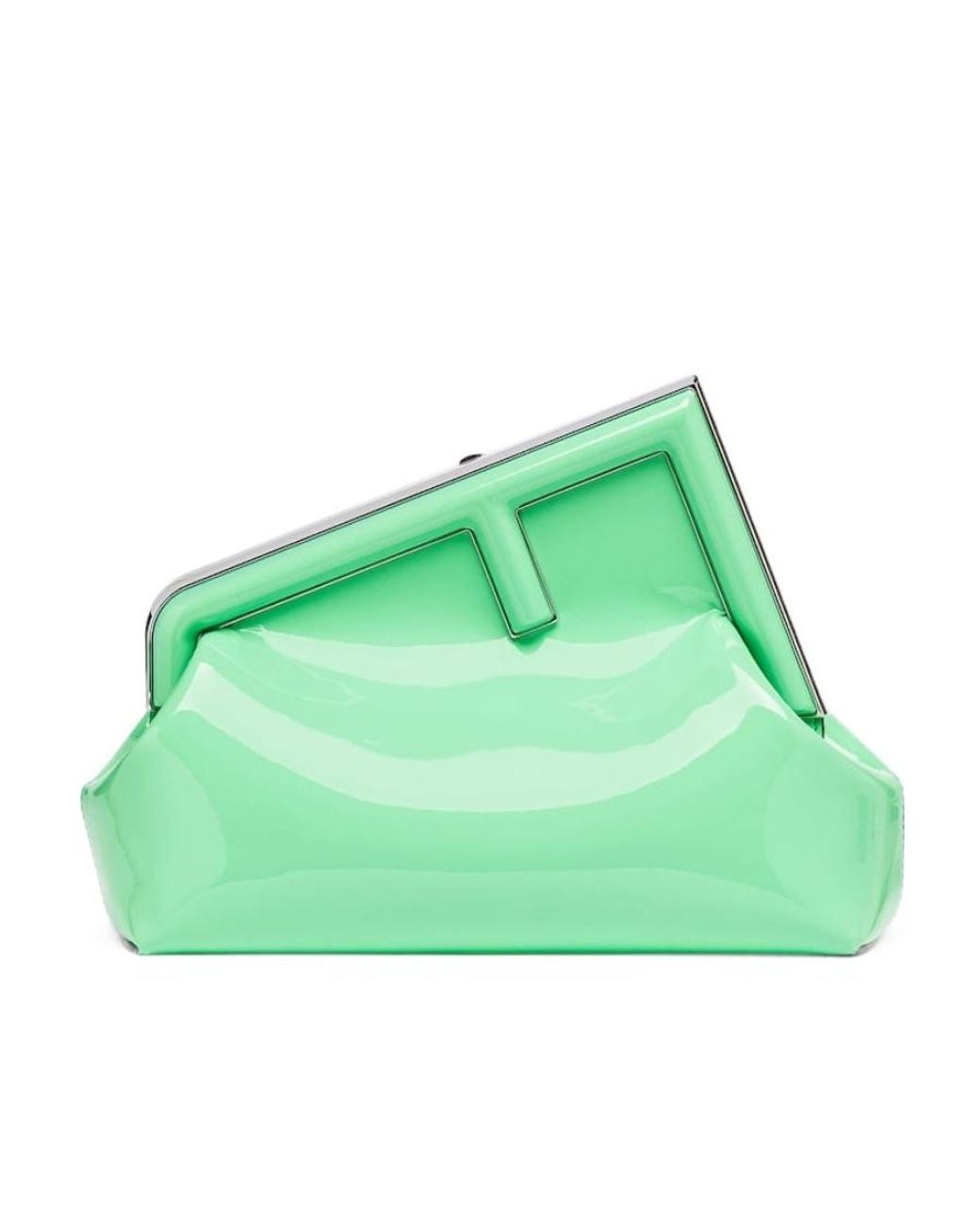 Fendi Green First Midi Clutch Bag