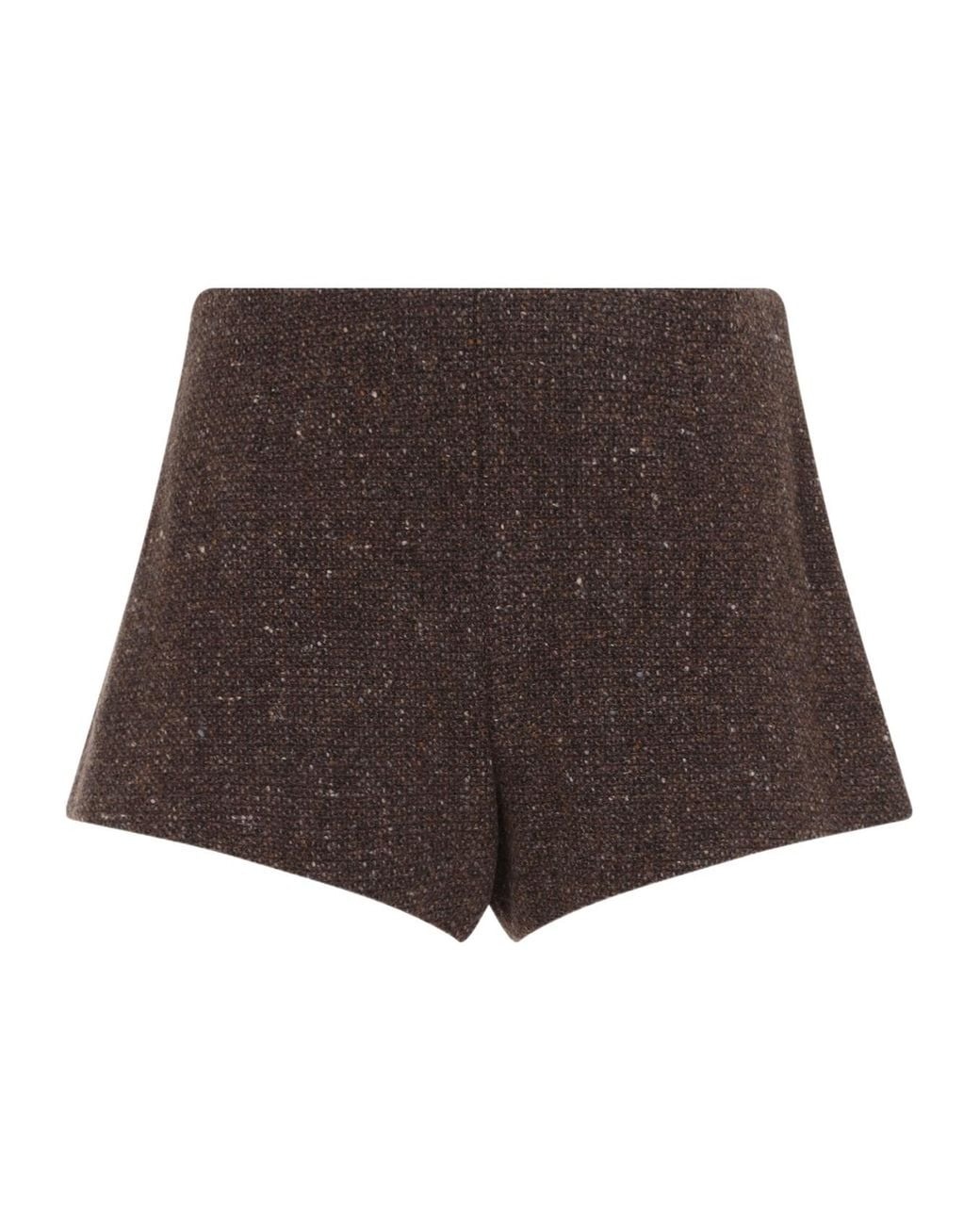 Ralph Lauren Brown Slim Tweed Shorts