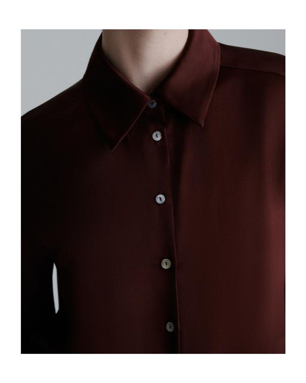 Marella Purple Silk-Blend Satin Shirt