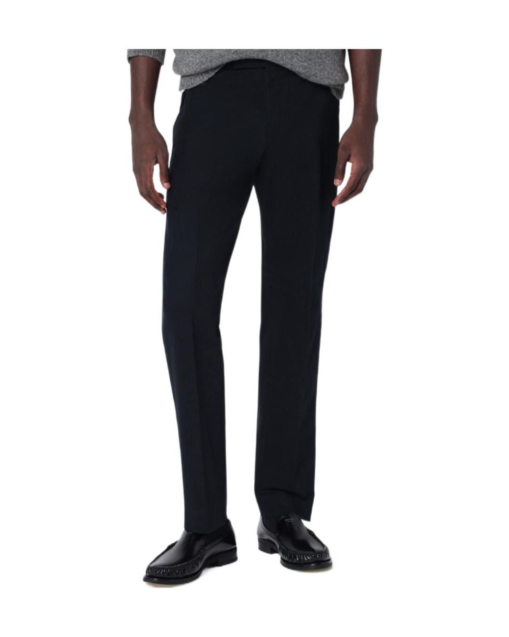 Pt Pantaloni Black Pt Torino Straight Leg Trousers for men