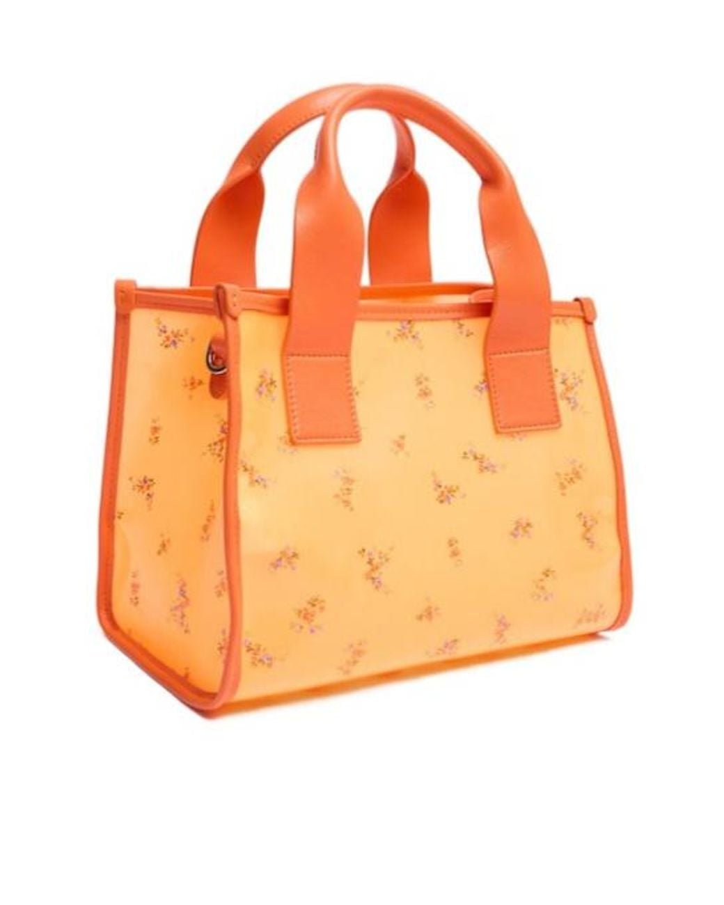 MSGM Orange Small Tote Bag
