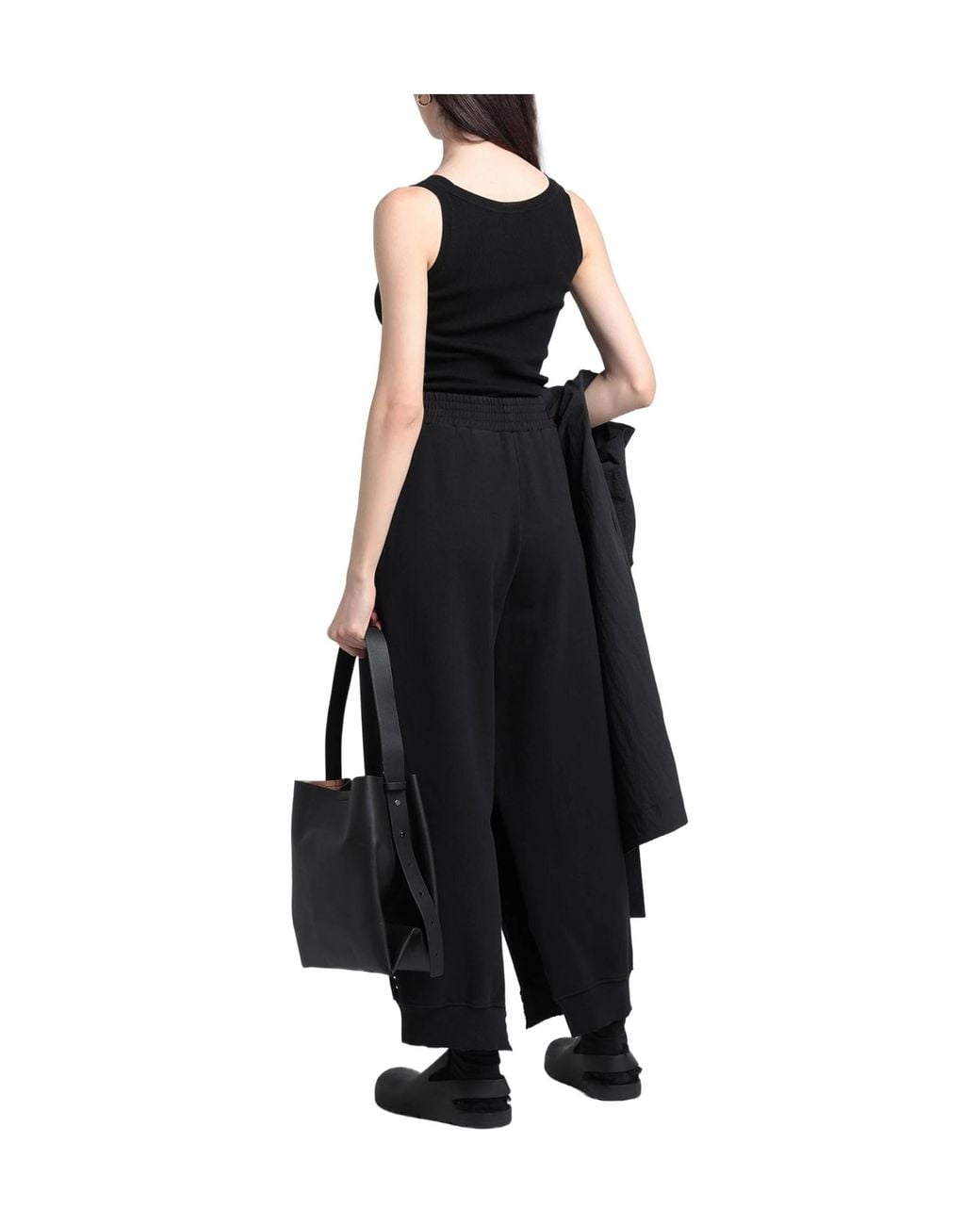MM6 by Maison Margiela Black Minimalist Casual Trousers