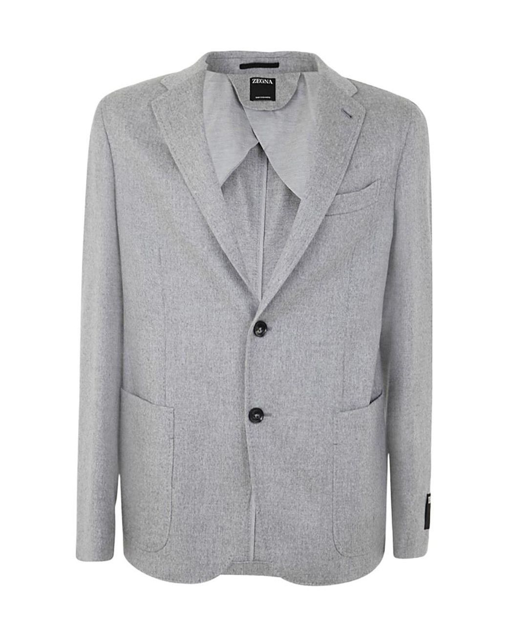 Zegna Gray Simple Suit for men