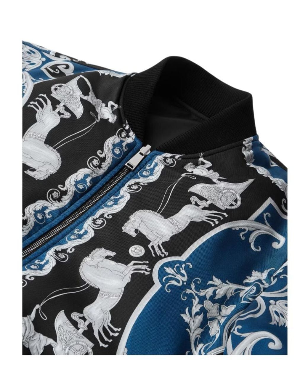 Versace Blue Reversible Blouson Jacket for men