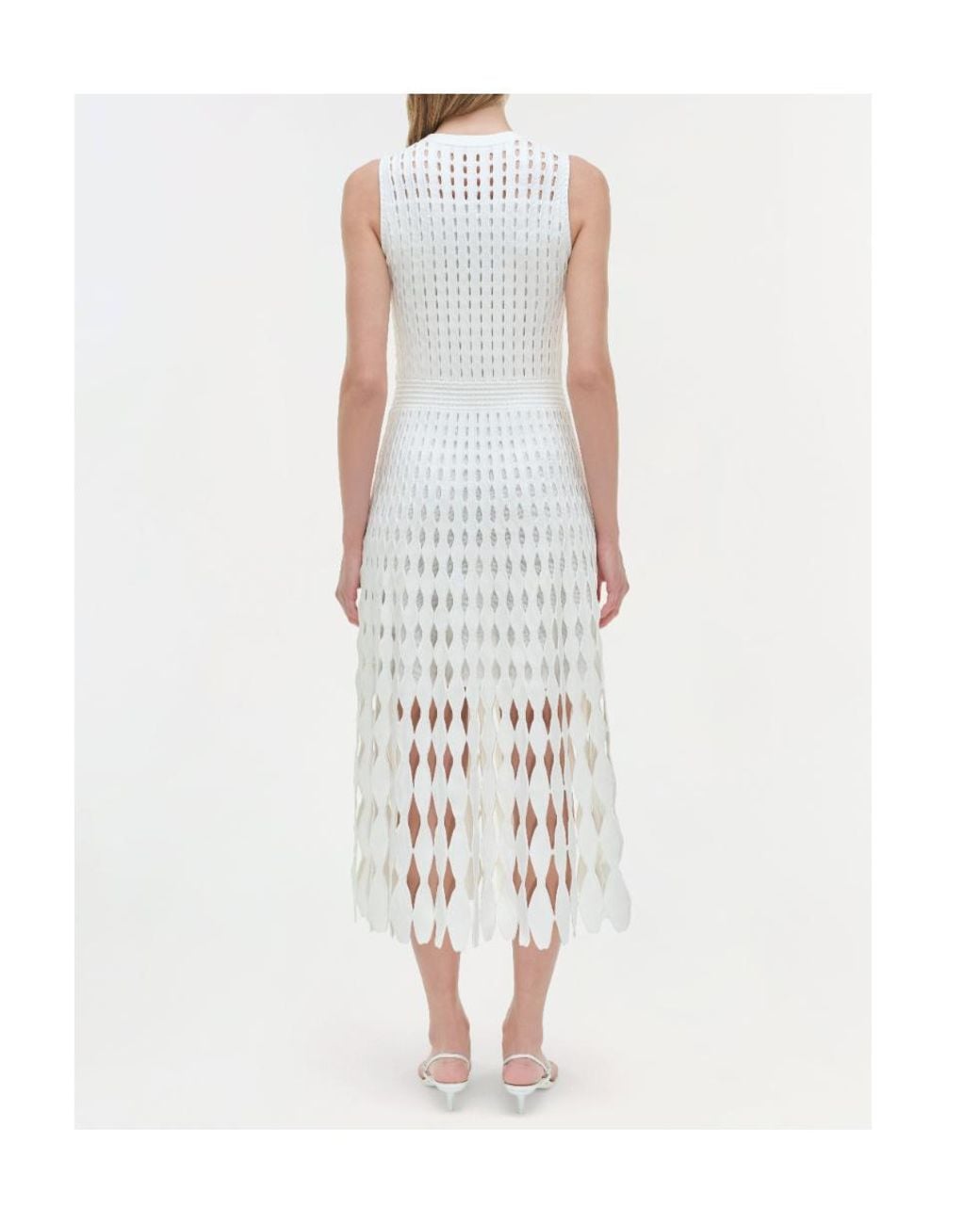 Jonathan Simkhai White Zyla Midi Dress