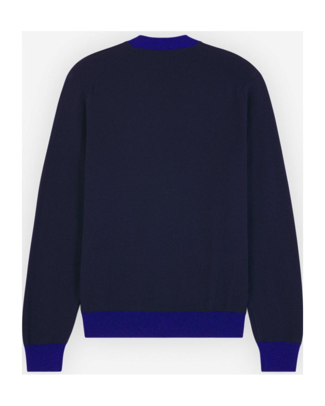 Maison Kitsuné Blue Maison Kitsuné Baby Fox-Patch Button-Up Cardigan for men