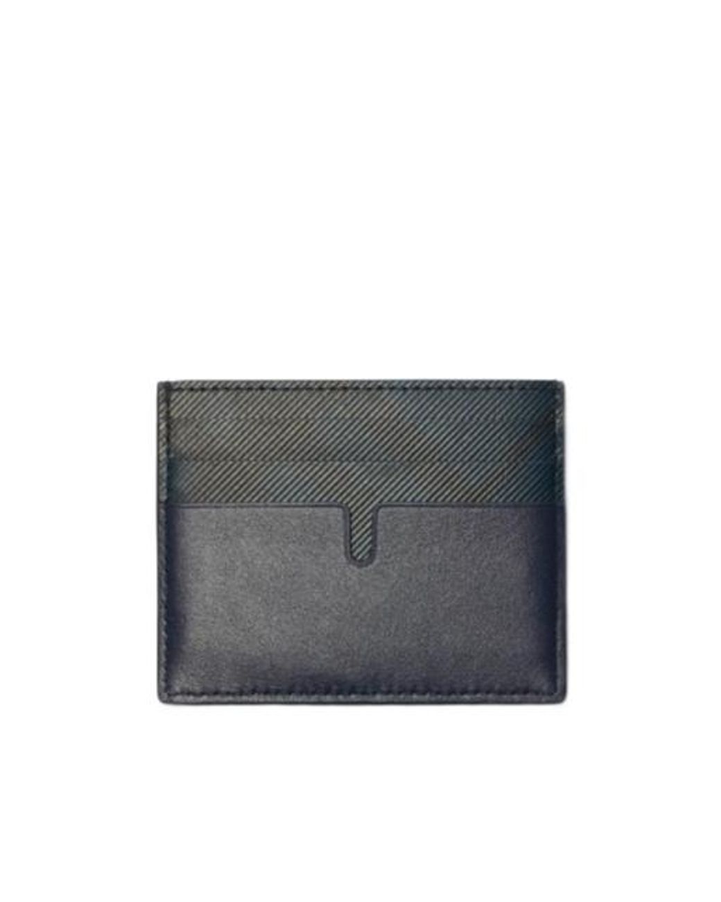 Burberry Blue Tall Pop Check Card Case for men