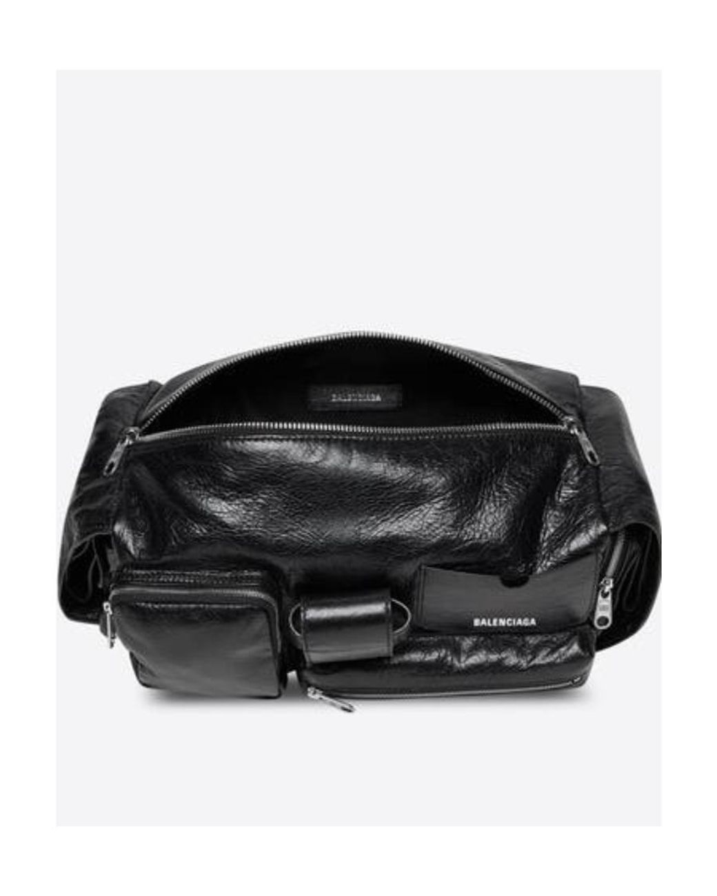 Balenciaga Black Superbusy Small Sling Bag for men