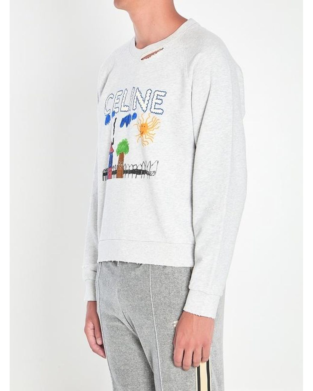 Céline White Regular Sweatshirt for men