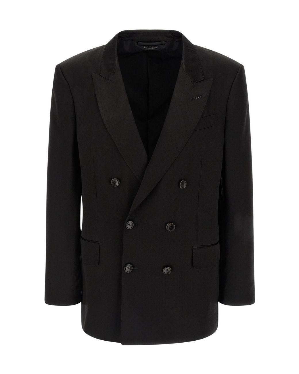 Tom Ford Black Double Breasted Blazer for men