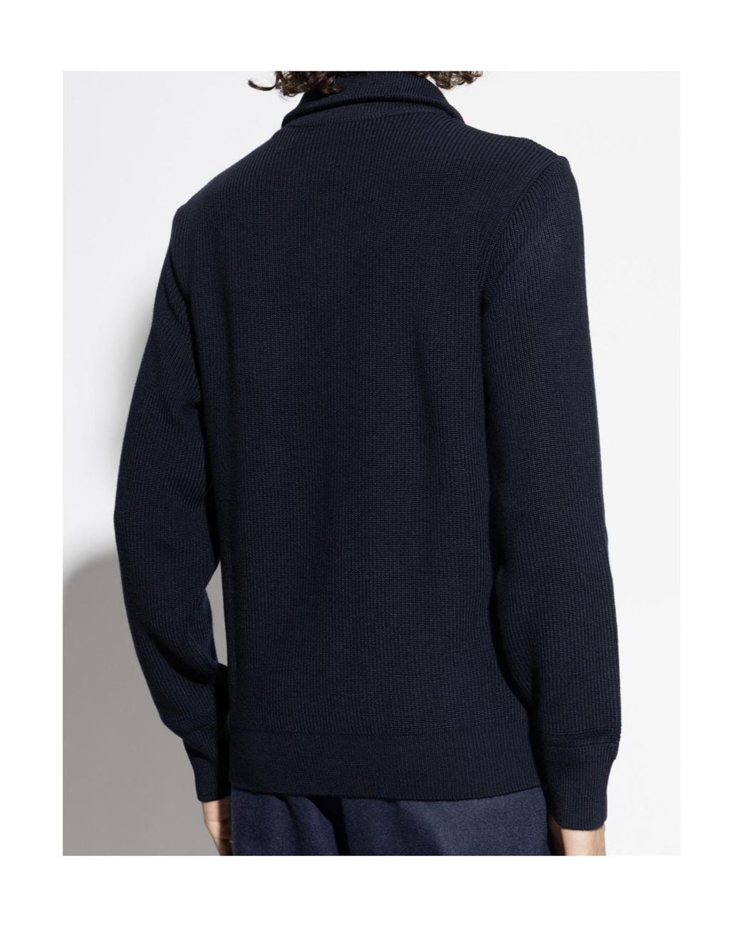 Paul & Shark Blue Zip-Neck Knitwear for men