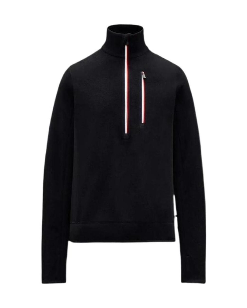 Moncler Black Long-Sleeved Sweater for men