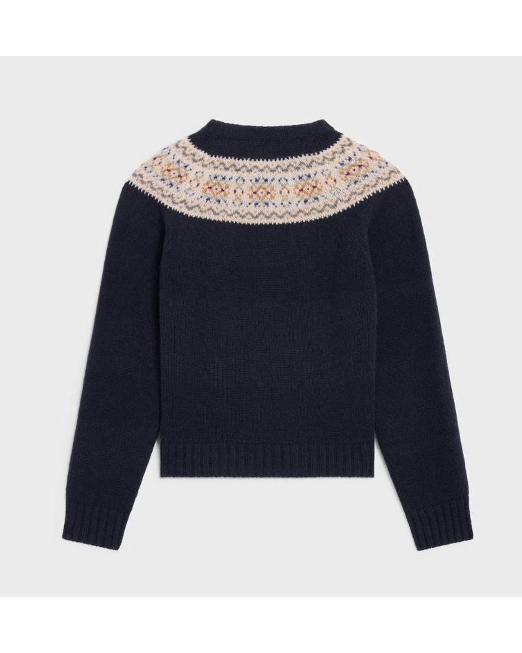 Céline Blue Crewneck Sweater for men