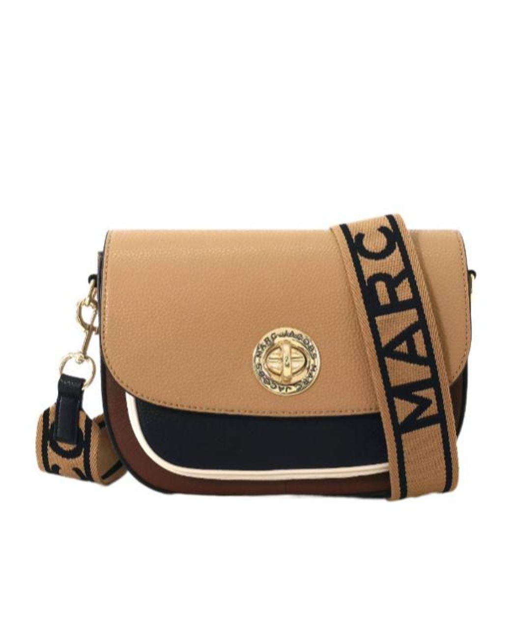 Marc Jacobs Black Logo-Strap Shoulder Bag