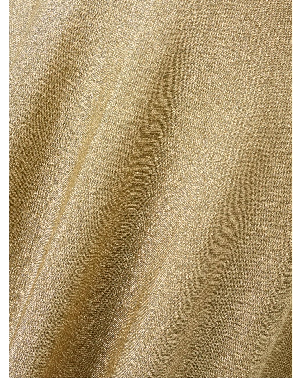 Khaite Metallic Melina Lurex Halterneck Midi Dress