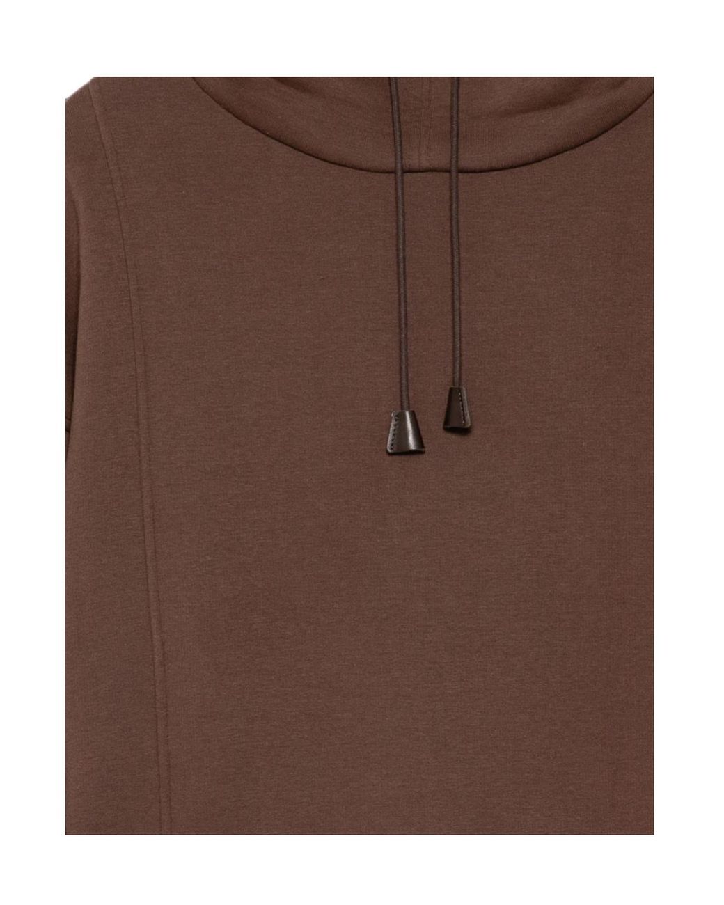 Hed Mayner Brown Funnel Neck Sweatshirt for men