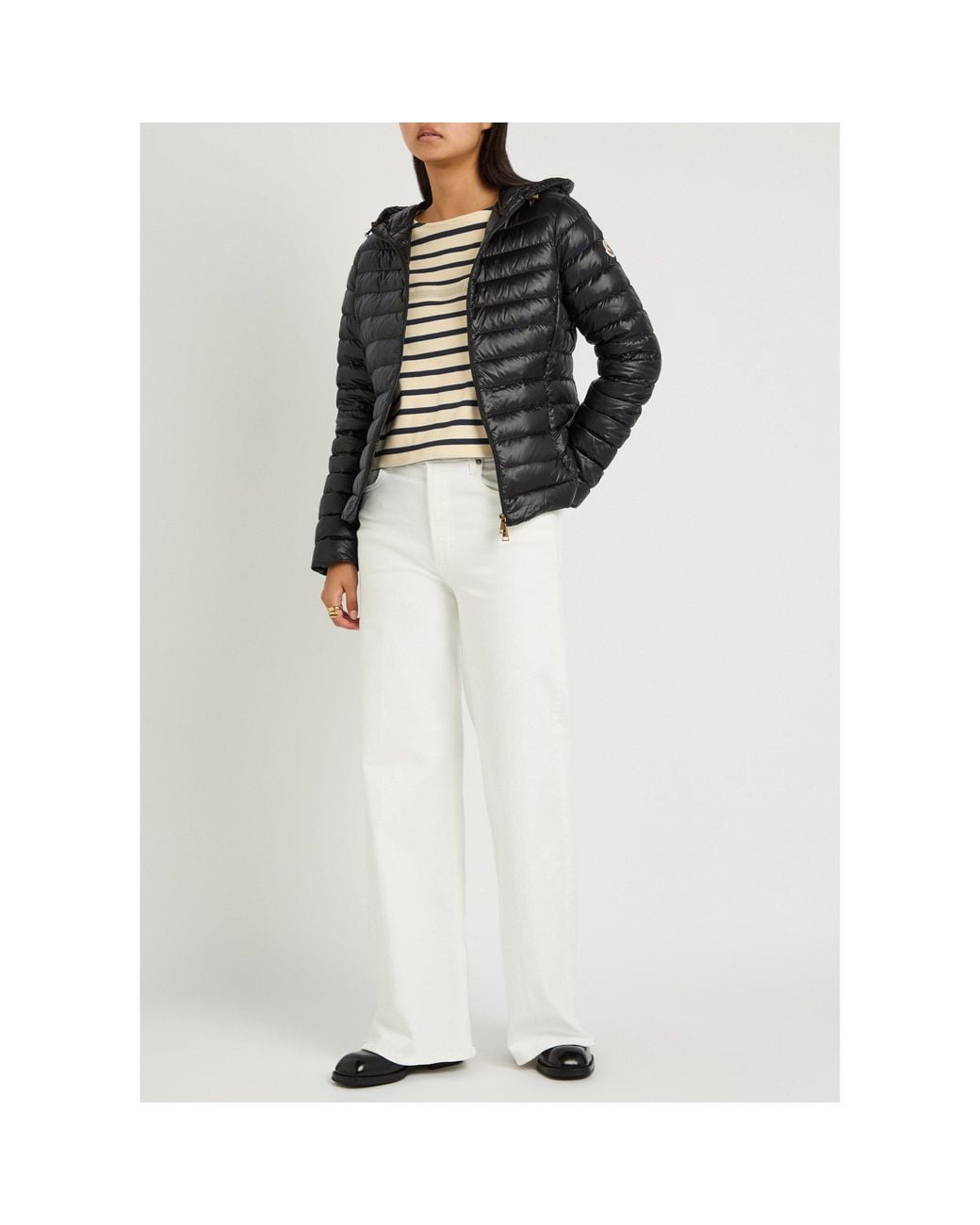 Moncler Black Hooded Slim-Fit Lightweight Down Jacket