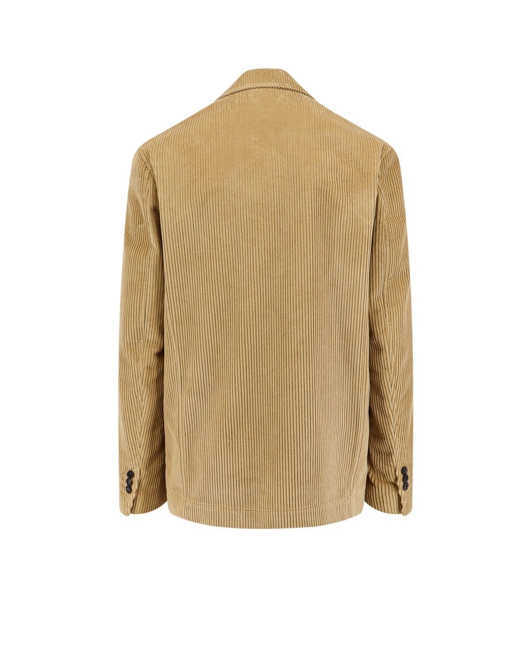 Bottega Veneta Natural Single Breasted Corduroy Jacket for men