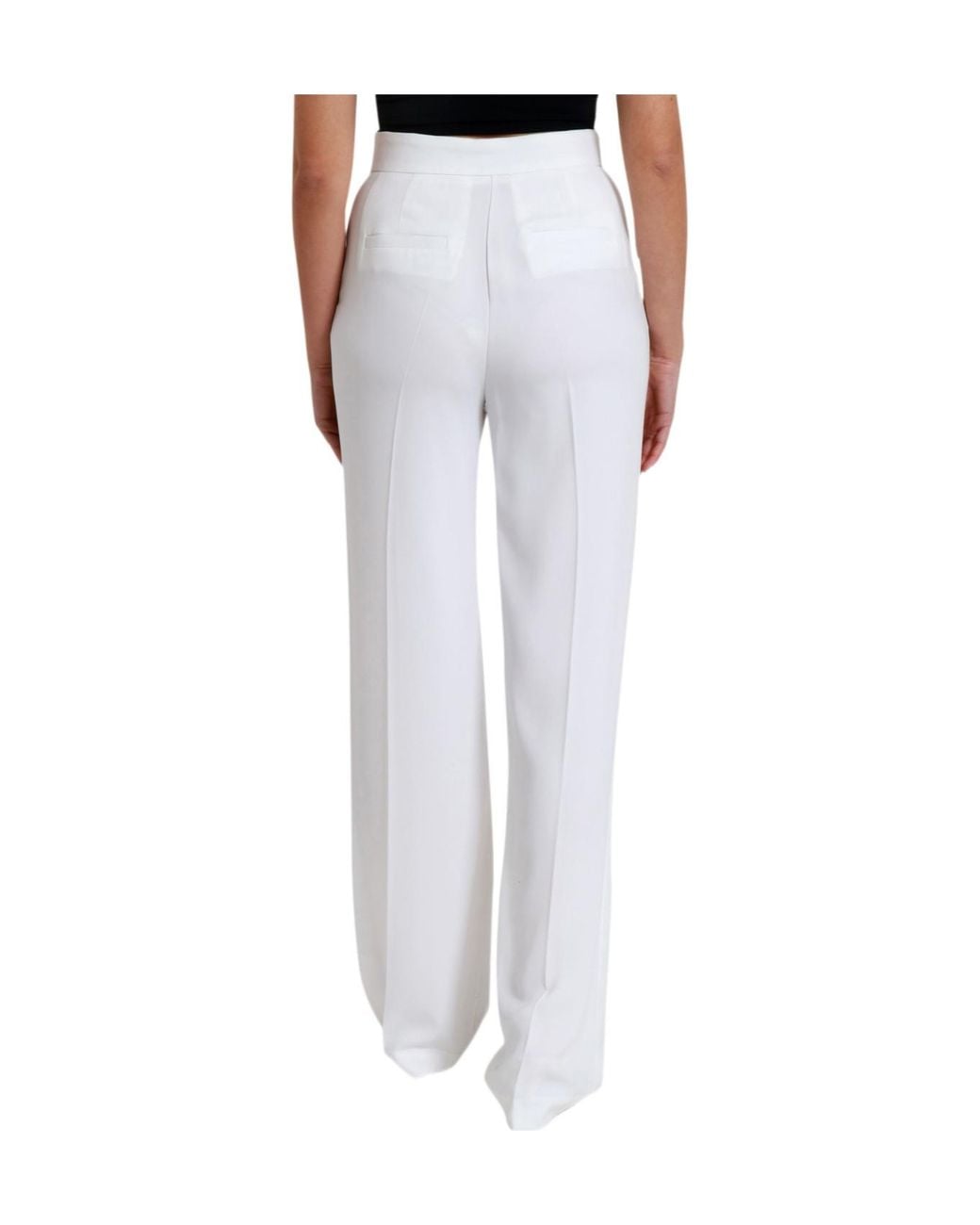 Aniye By White Straight-Leg Casual Pants