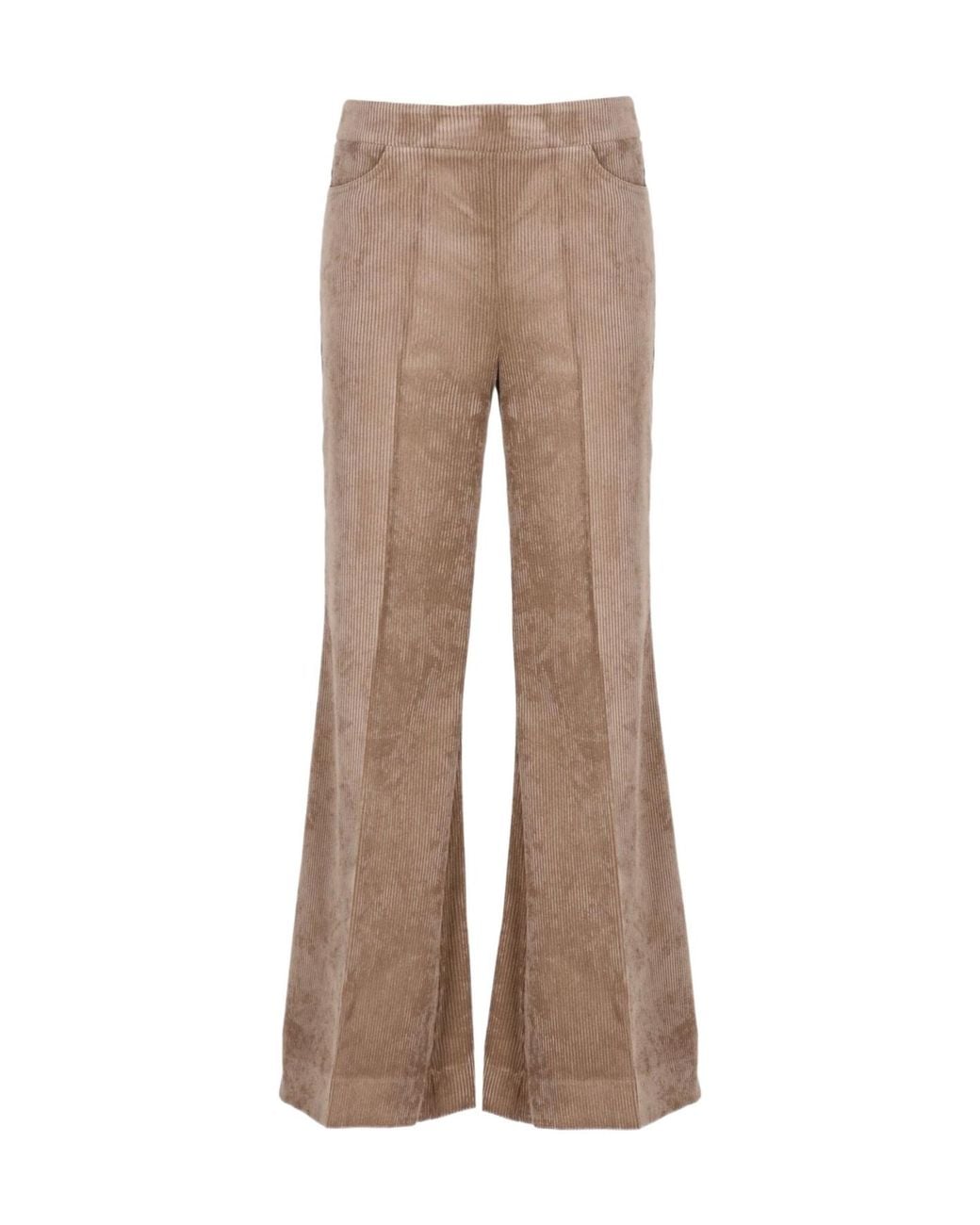 D.exterior Natural Corduroy Flared Pants