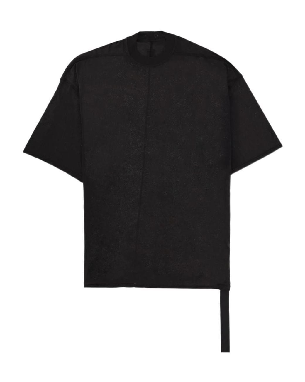 Rick Owens Black Oversized Crewneck T-Shirt for men