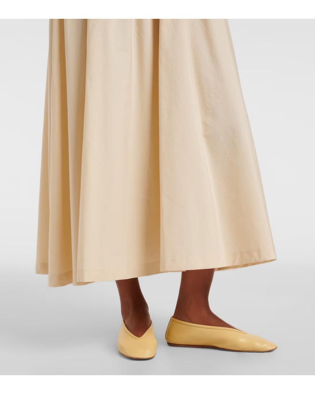 Joseph Natural Pleated Detail Dress