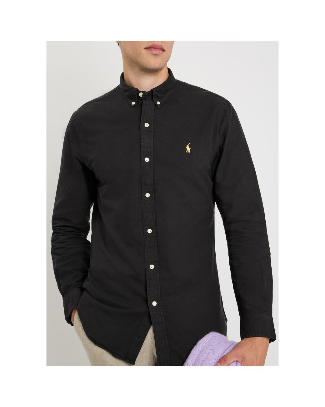 Polo Ralph Lauren Blue Cotton Slim-Fit Oxford Shirt for men