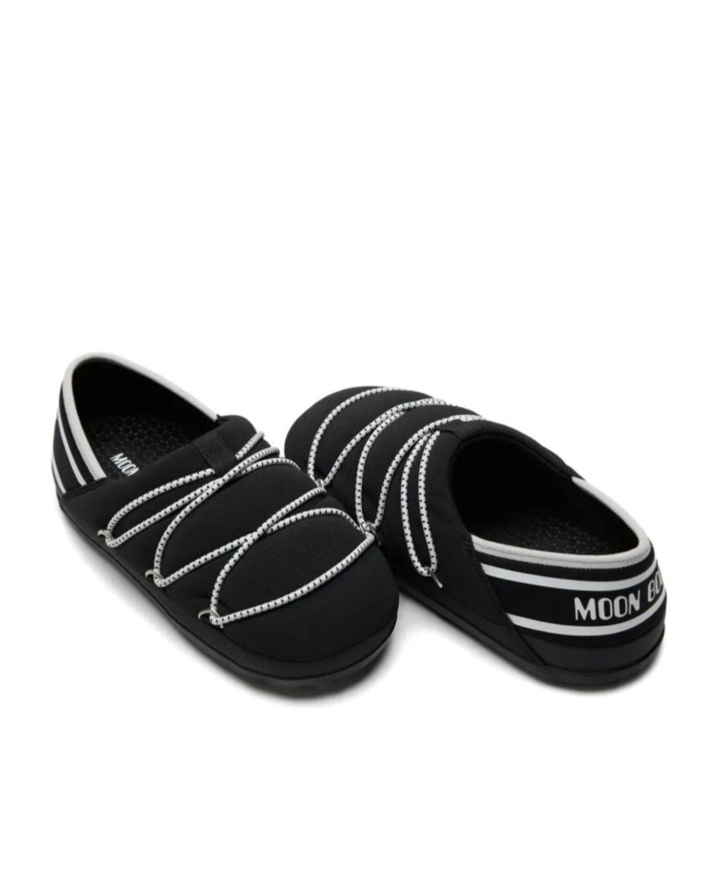 Moon Boot Black Icon Slipper for men