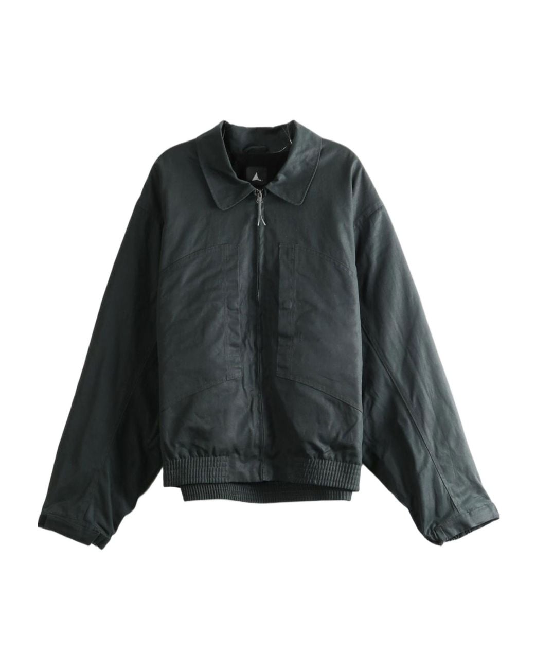 Roa Black Pilot Zip-Up Panelled Jacket for men