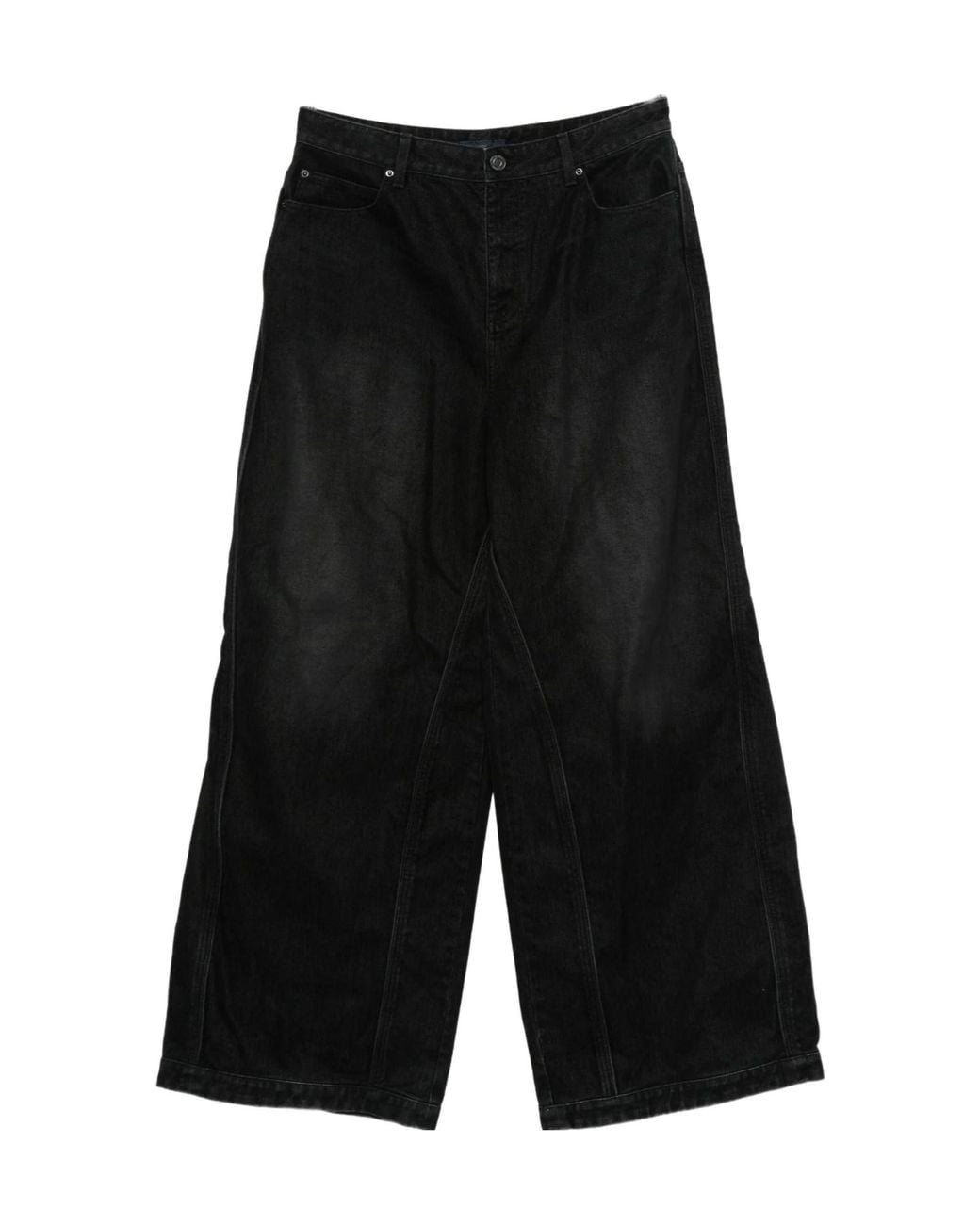 Juun.J Black Split-Seam Jeans for men