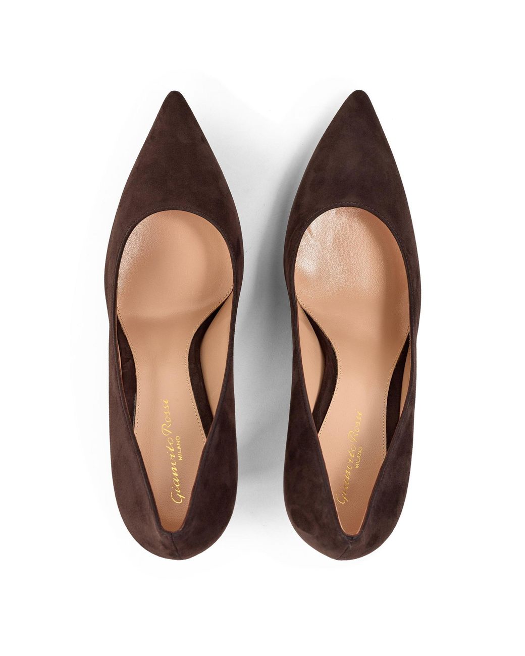 Gianvito Rossi Brown Pointedtoe Stiletto Heel Shoes