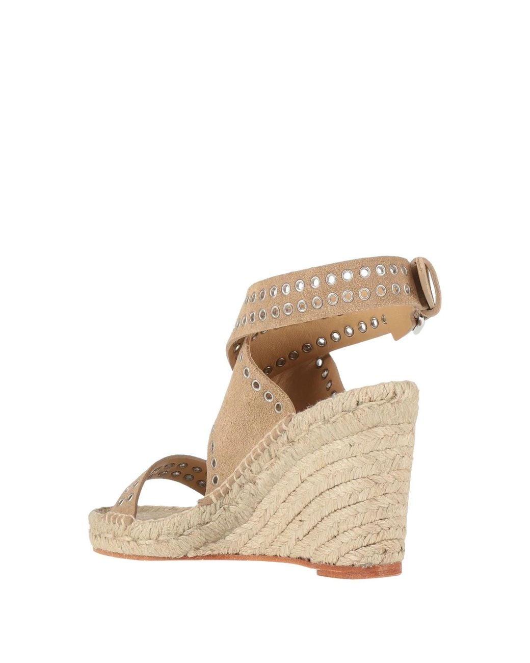 Isabel Marant Metallic Suede Wedge Sandals