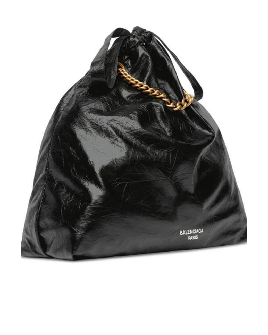 Balenciaga Black Crush Medium Tote Bag