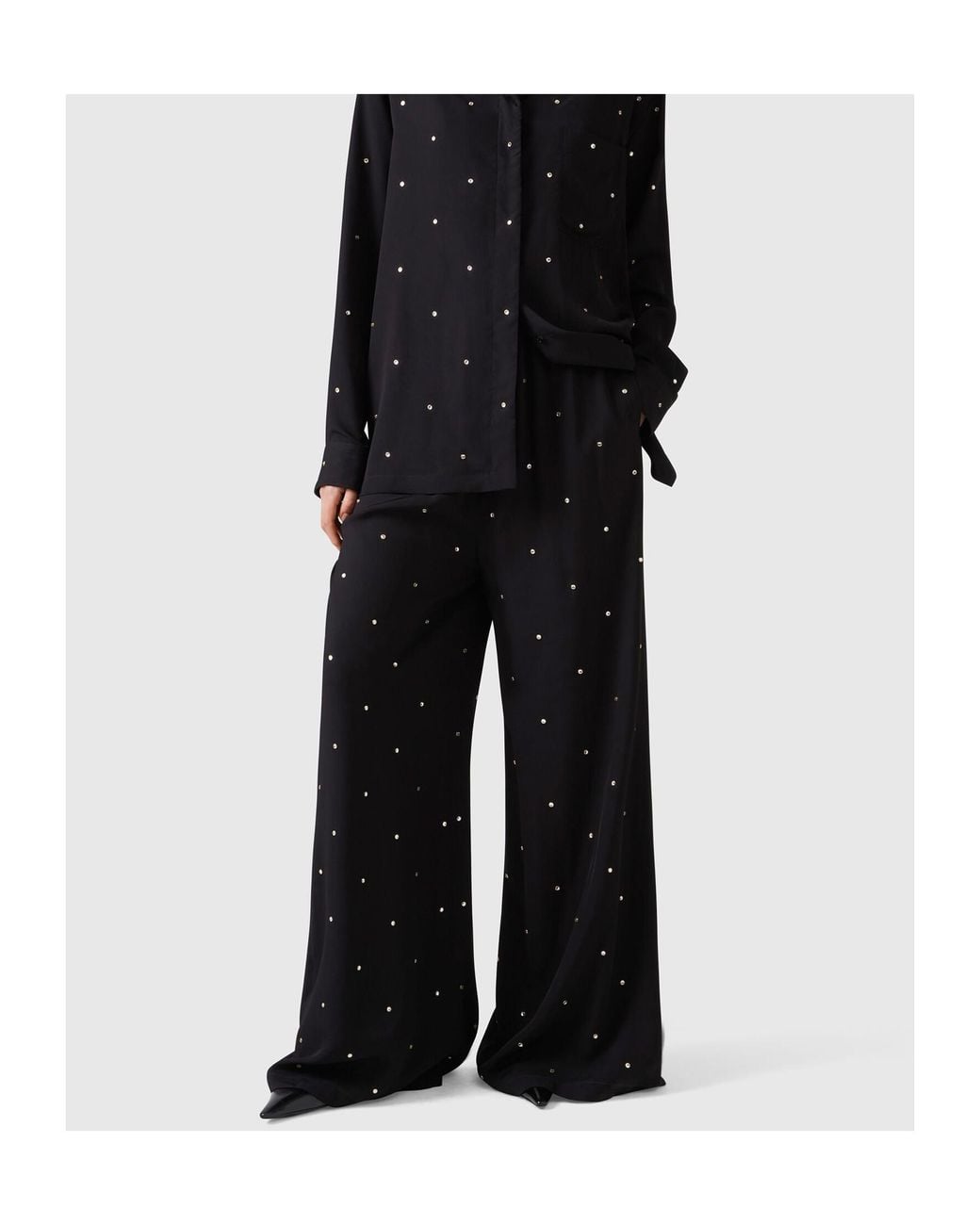 Stella McCartney Black Drawstring Casual Pants