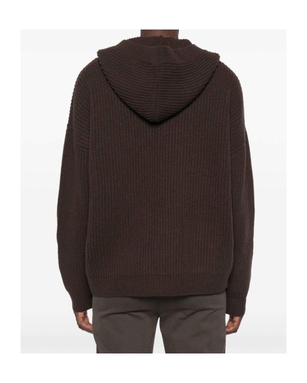 Dondup Black Hooded Knitted Cardigan