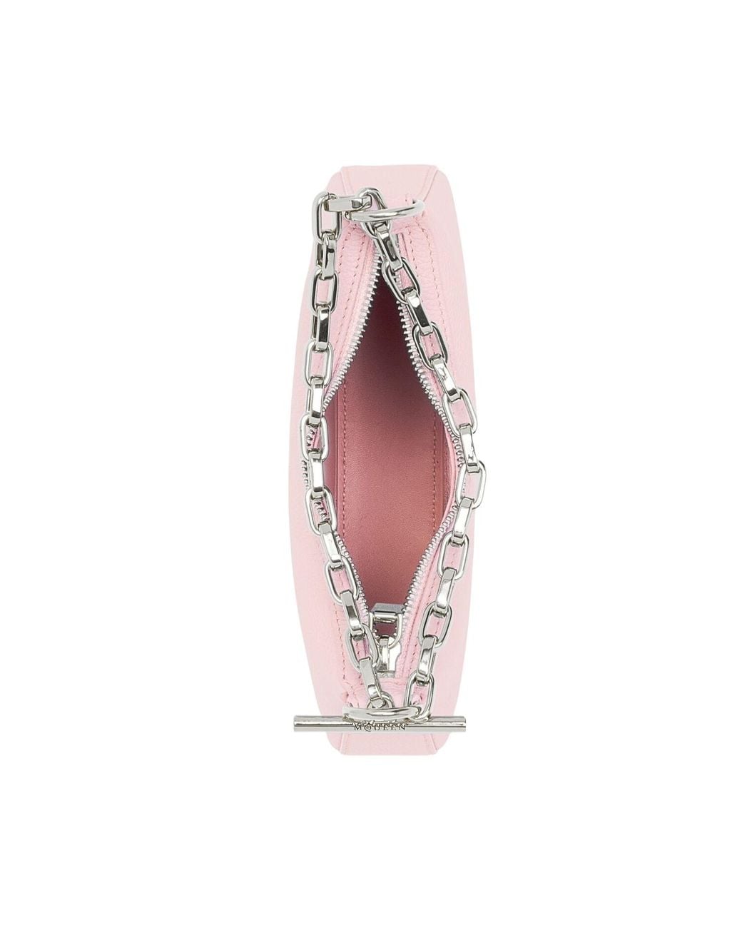 McQueen Pink アレキサンダーマックイーンのミニTバーポーチバッグ
