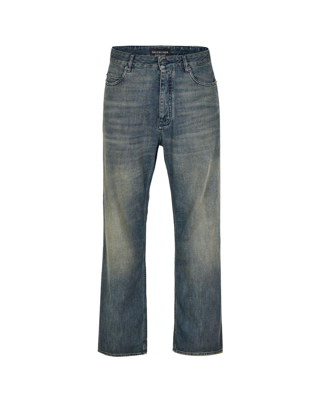 Balenciaga Blue Wide-Leg Jeans for men