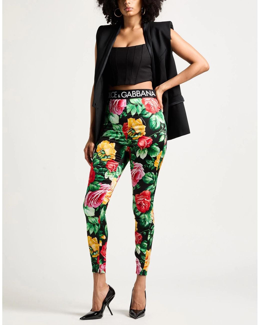 Dolce & Gabbana Green Casual Trousers