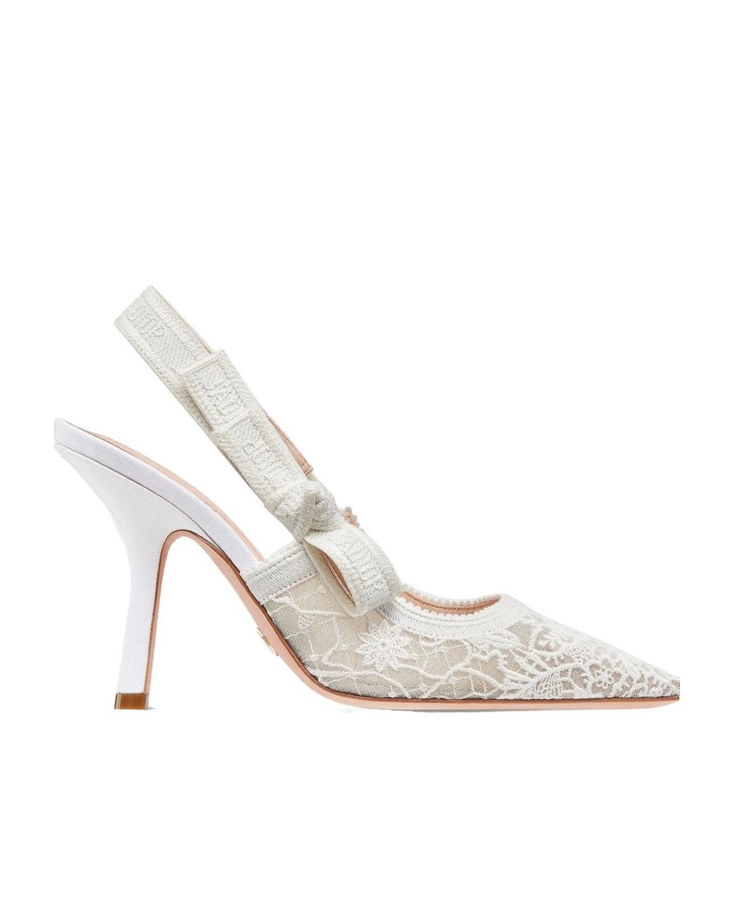 Dior White J'A Slingback Pump