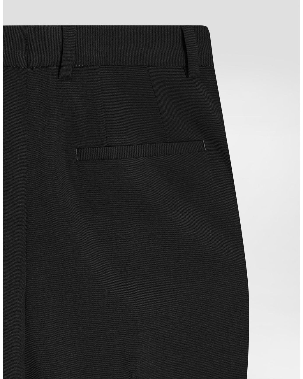 Dolce & Gabbana Black Pleated Trousers