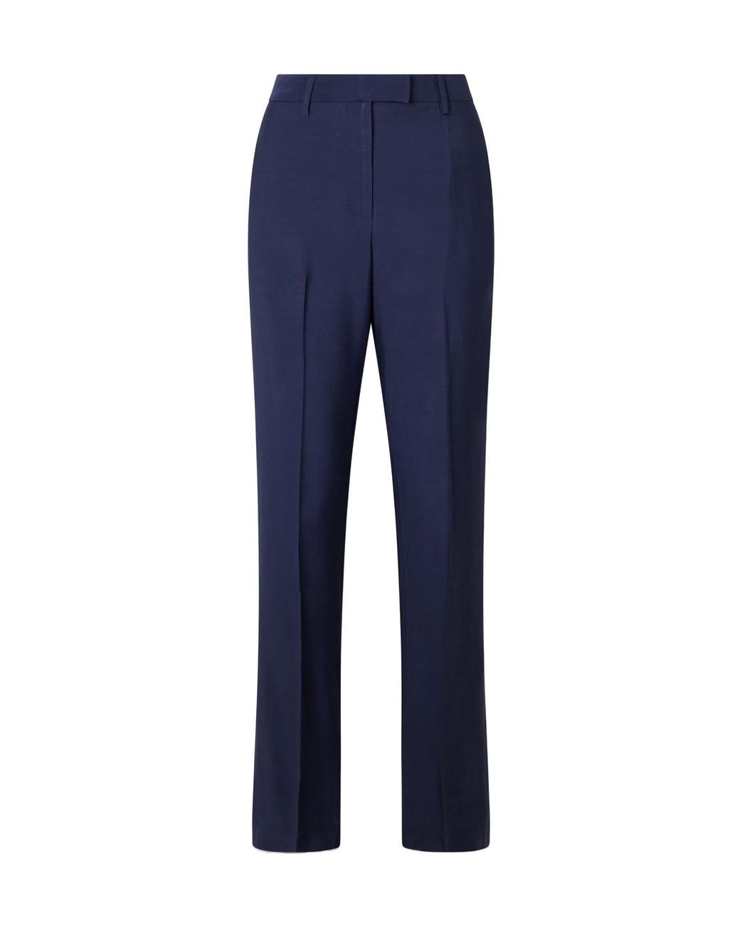 Kallmeyer Blue Mid-Rise Straight-Leg Pants