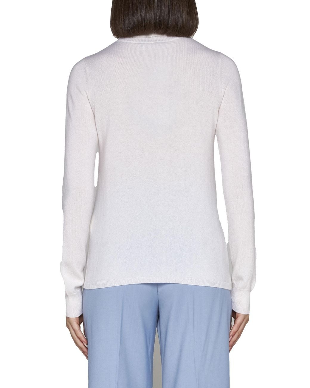 Max Mara White Turtleneck