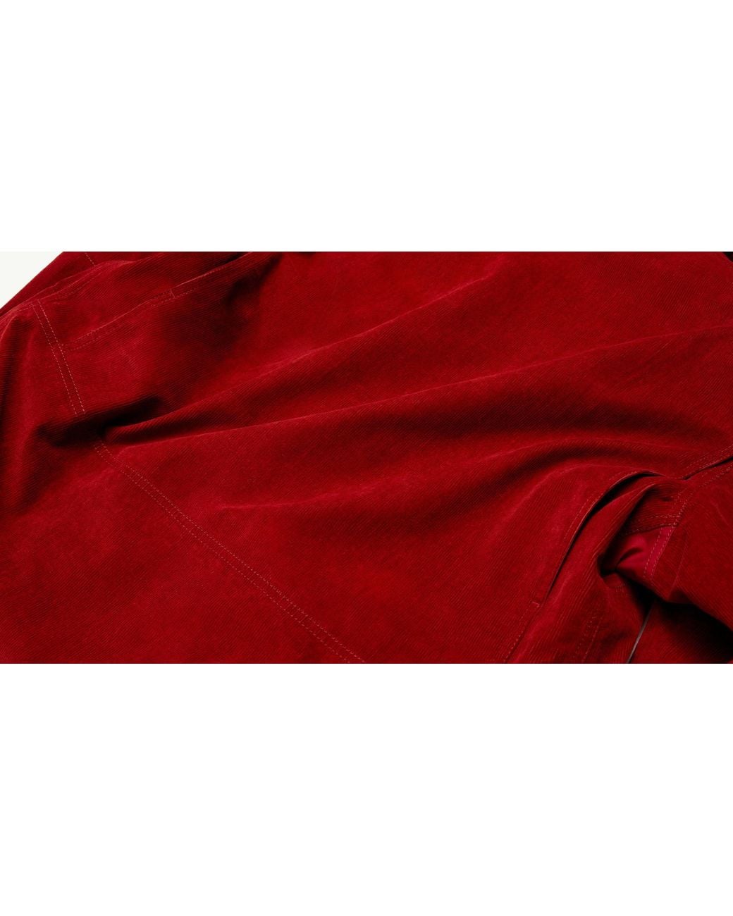 Moncler Red Airolo Corduroy Insulated Hooded Ski Jacket for men