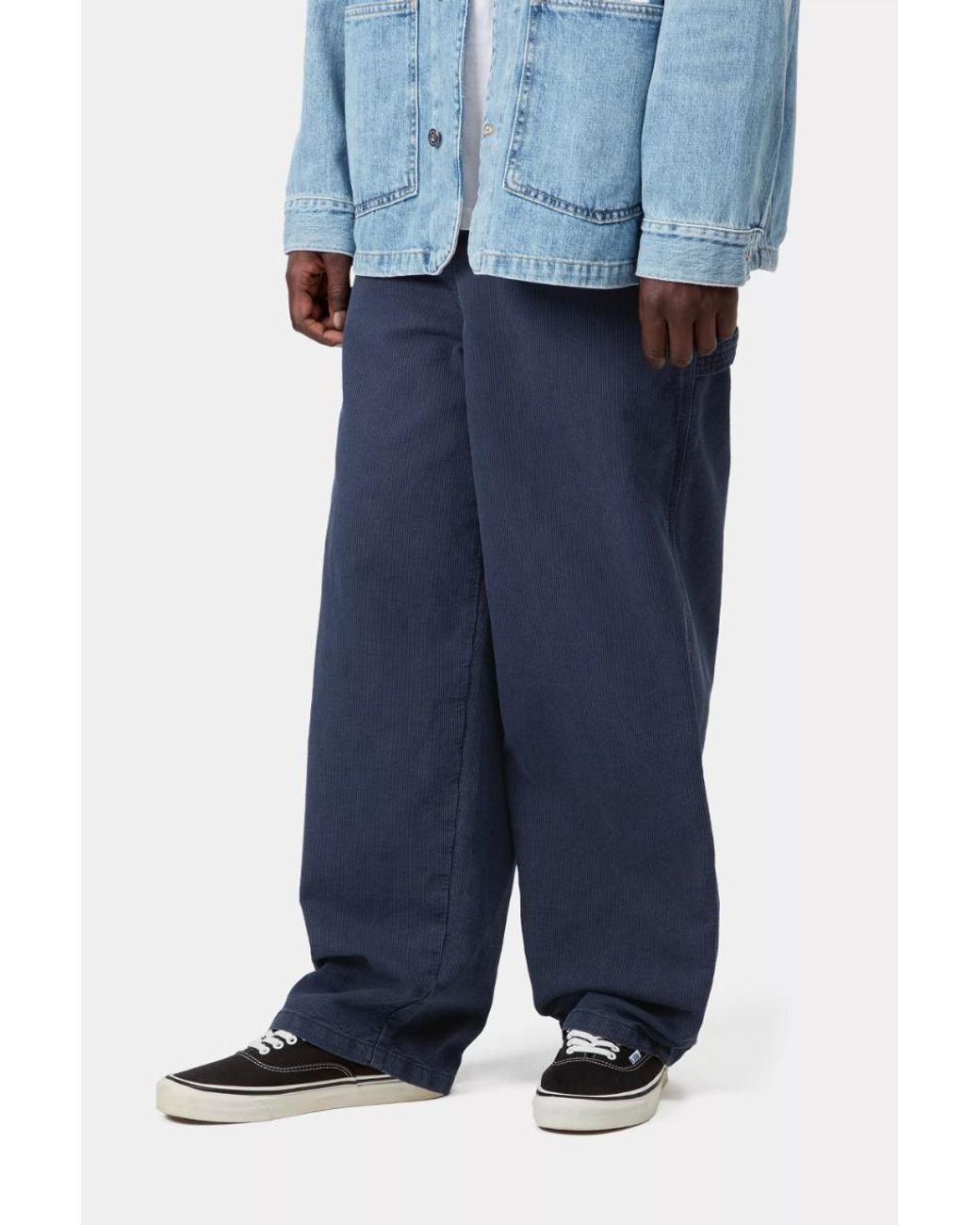 Carhartt Blue Parrish Cotton-Corduroy Trousers for men