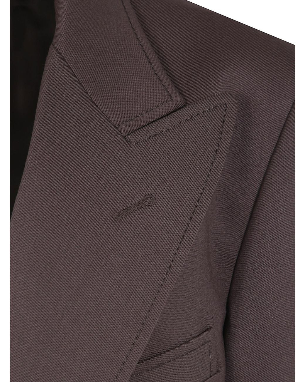 N°21 Brown Peak-Lapels Single-Breasted Blazer